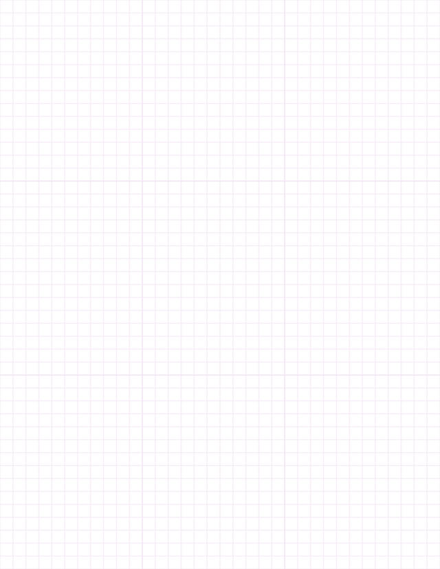1/4-inch Grid Paper - Purple with 3x3 Grid