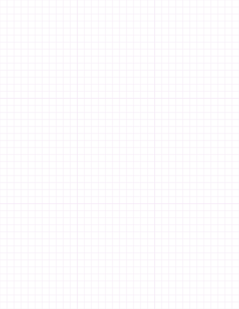 1/4-inch Grid Paper - Purple with 3x3 Grid