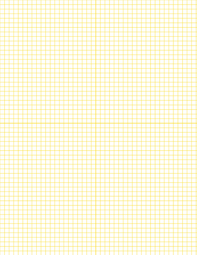 Metric Grid Paper (5mm) - Gold with 2x2 Quadrants