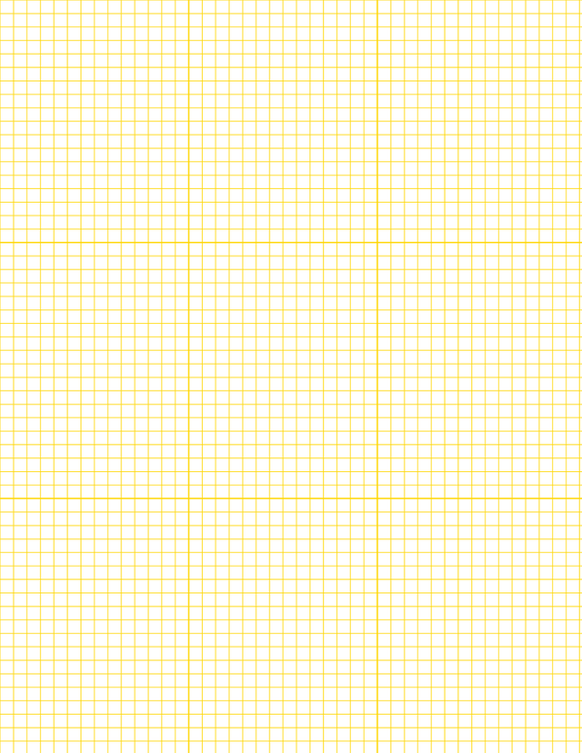 Metric Grid Paper (5mm) - Gold with 3x3 Grid
