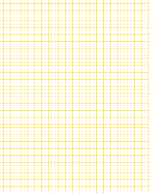 Metric Grid Paper (5mm) - Gold with 3x3 Grid