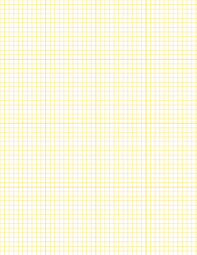 Metric Grid Paper (5mm) - Gold with 4x4 Grid