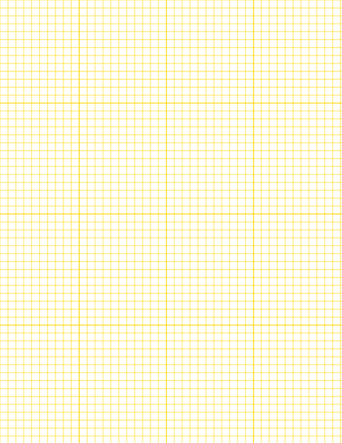 Metric Grid Paper (5mm) - Gold with 4x4 Grid