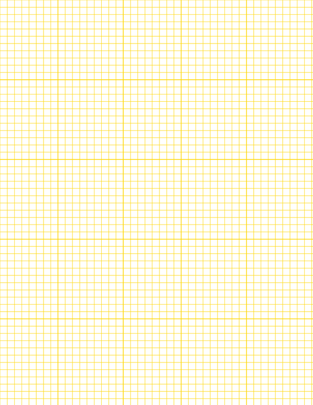 Metric Grid Paper (5mm) - Gold with 5x5 Grid