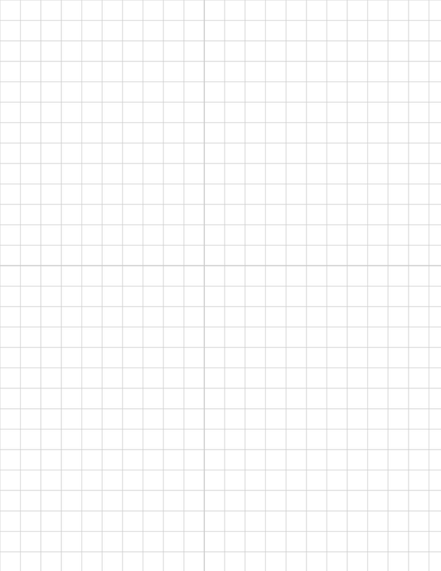 Metric Grid Paper (10mm) - Gray with 2x2 Quadrants