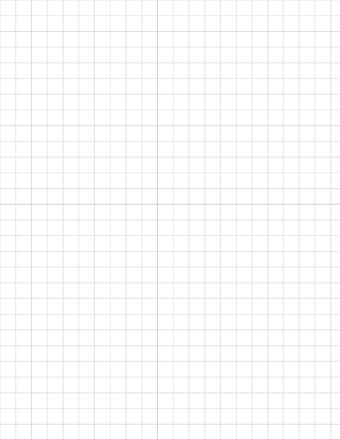 Metric Grid Paper (10mm) - Gray with 2x2 Quadrants