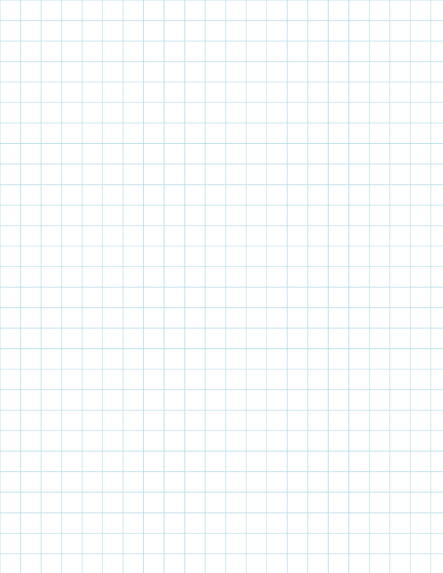 Metric Grid Paper (10mm) - Blue Standard