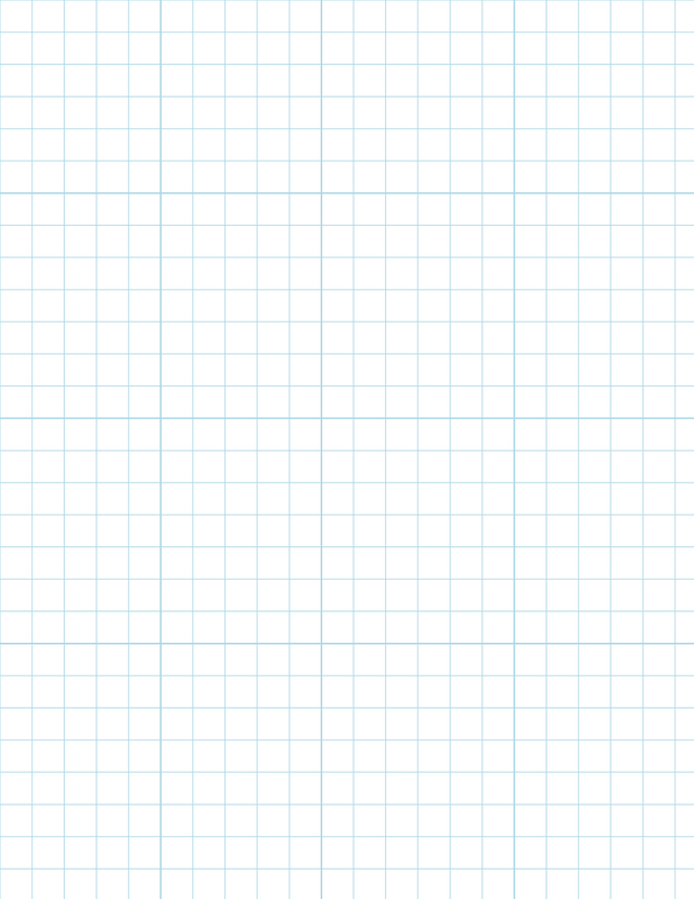 Metric Grid Paper (10mm) - Blue with 4x4 Grid