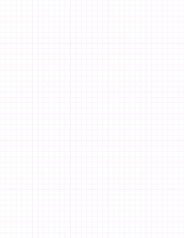 1/4-inch Grid Paper - Purple with 5x5 Grid