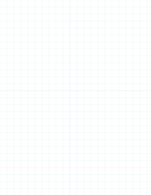 Metric Grid Paper (10mm) - Green with 2x2 Quadrants