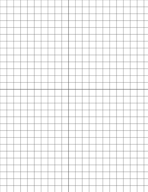 Metric Grid Paper (10mm) - Black with 2x2 Quadrants