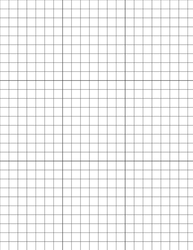 Metric Grid Paper (10mm) - Black with 3x3 Grid