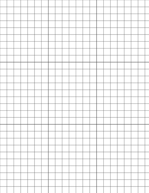 Metric Grid Paper (10mm) - Black with 3x3 Grid