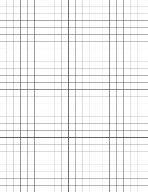 Metric Grid Paper (10mm) - Black with 4x4 Grid