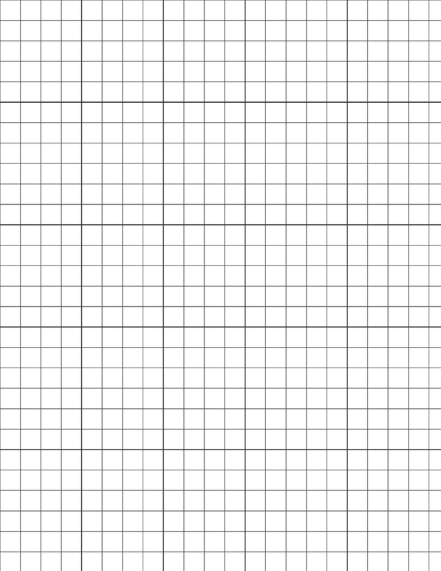Metric Grid Paper (10mm) - Black with 5x5 Grid