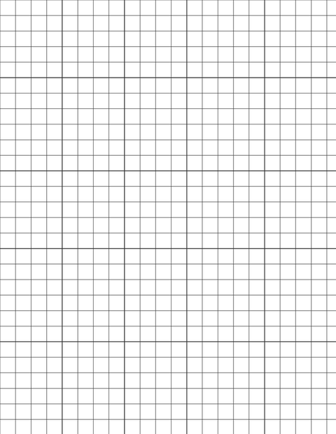 Metric Grid Paper (10mm) - Black with 5x5 Grid