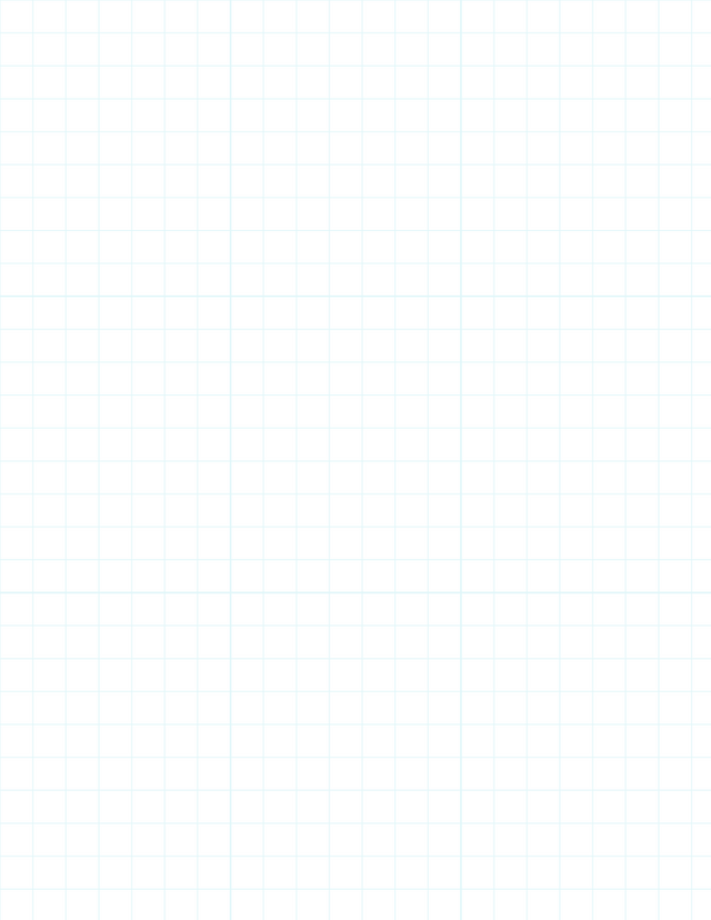 Metric Grid Paper (10mm) - Cyan with 3x3 Grid
