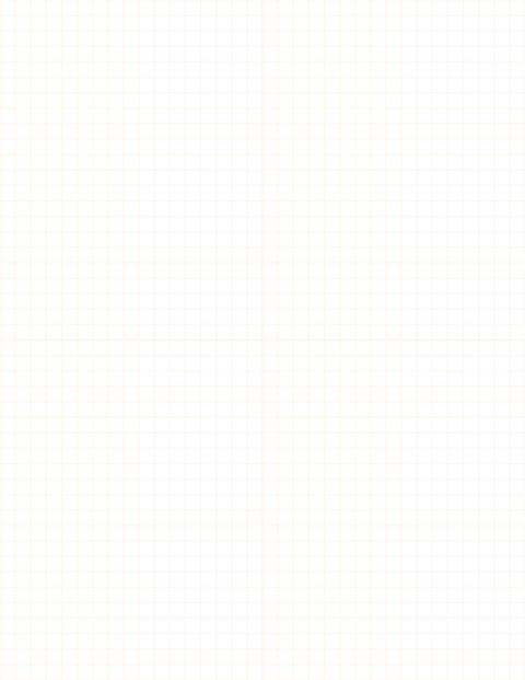 1/4-inch Grid Paper - Orange with 2x2 Quadrants