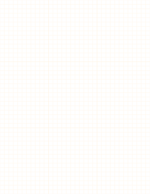 1/4-inch Grid Paper - Orange with 3x3 Grid