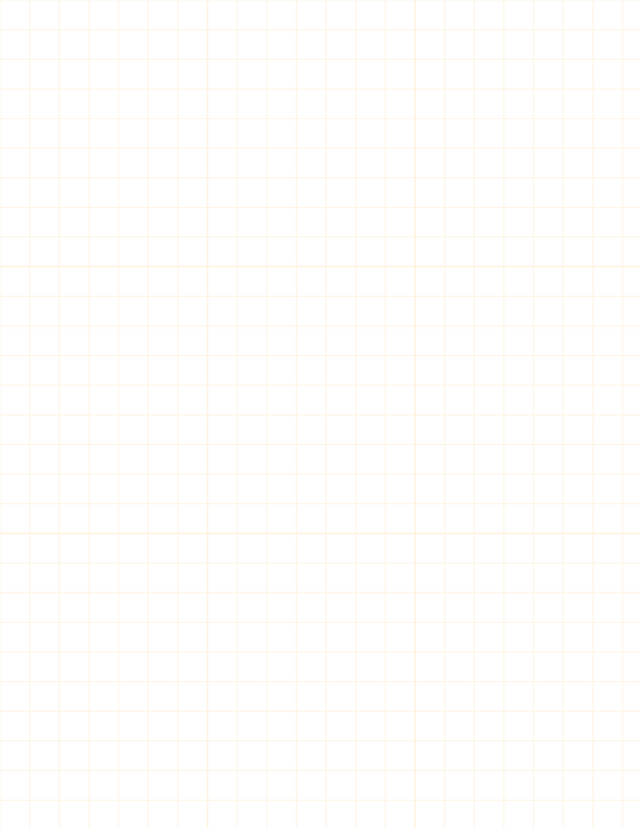 Metric Grid Paper (10mm) - Orange with 3x3 Grid