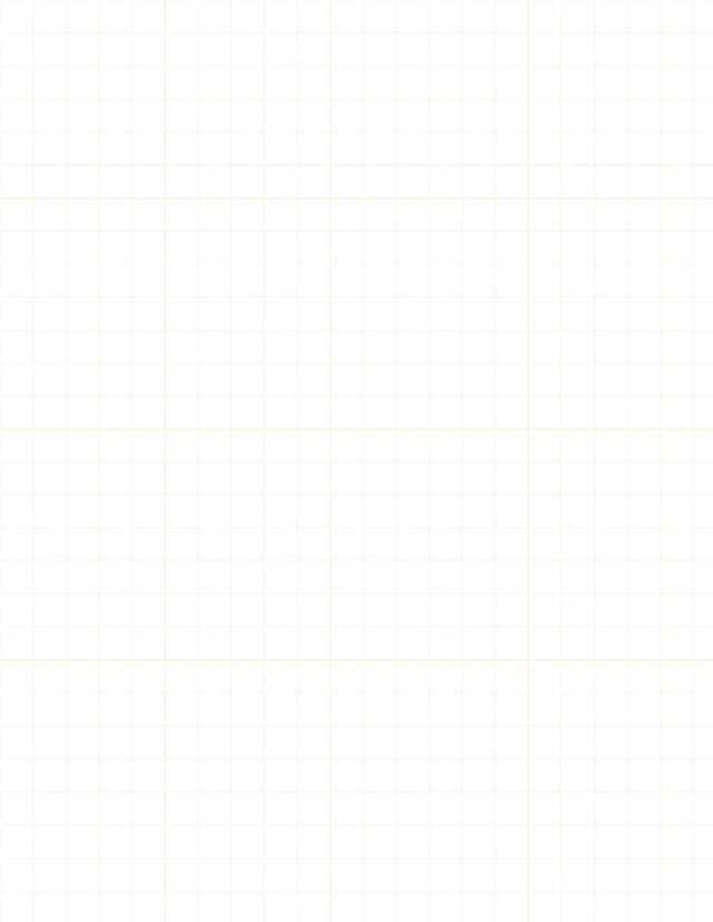 Metric Grid Paper (10mm) - Orange with 4x4 Grid