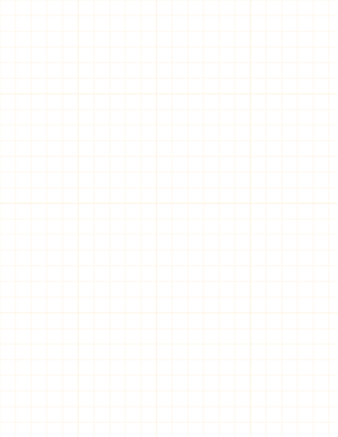 Metric Grid Paper (10mm) - Orange with 4x4 Grid