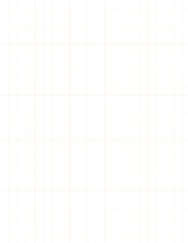 Metric Grid Paper (10mm) - Orange with 5x5 Grid