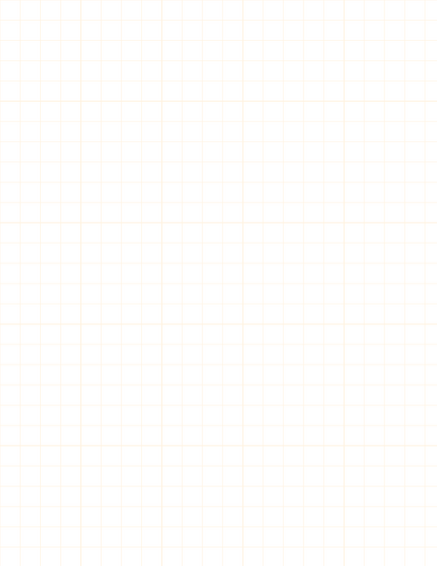 Metric Grid Paper (10mm) - Orange with 5x5 Grid