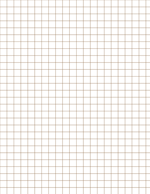 Metric Grid Paper (10mm) - Sepia Standard