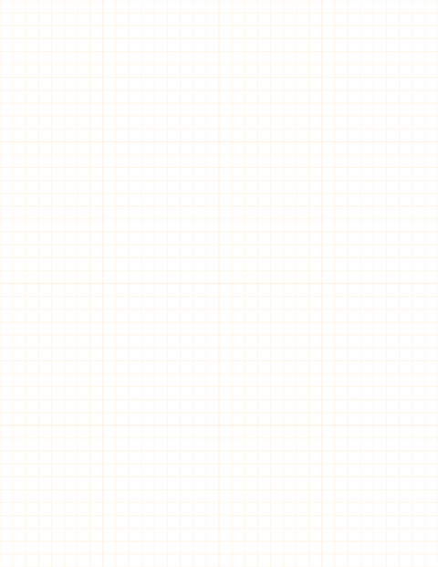 1/4-inch Grid Paper - Orange with 4x4 Grid