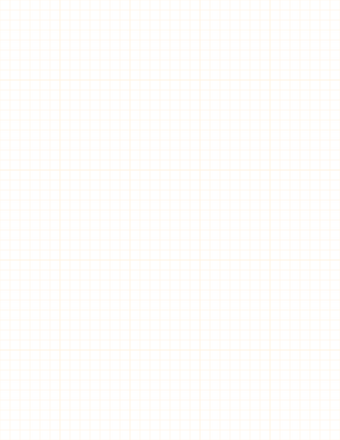 1/4-inch Grid Paper - Orange with 5x5 Grid