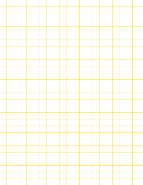Metric Grid Paper (10mm) - Gold with 2x2 Quadrants