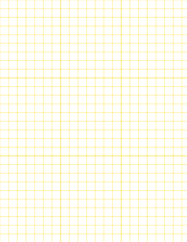 Metric Grid Paper (10mm) - Gold with 3x3 Grid
