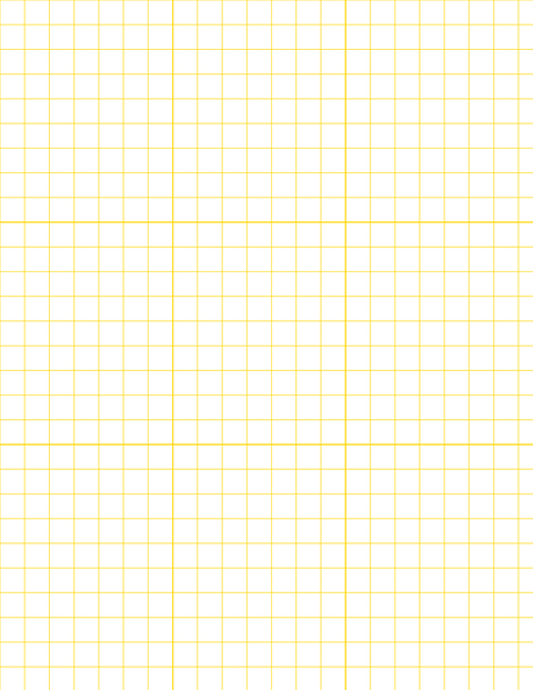 Metric Grid Paper (10mm) - Gold with 3x3 Grid