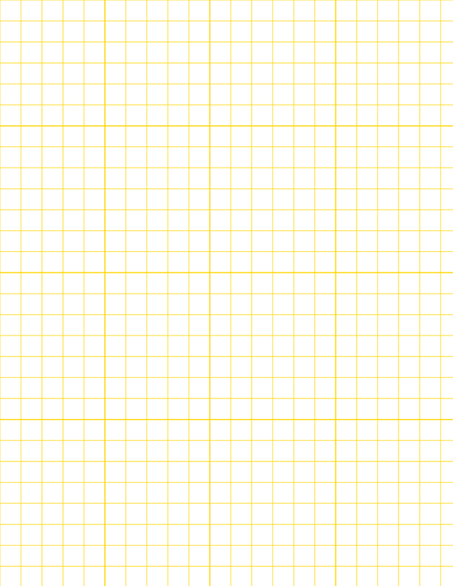 Metric Grid Paper (10mm) - Gold with 4x4 Grid