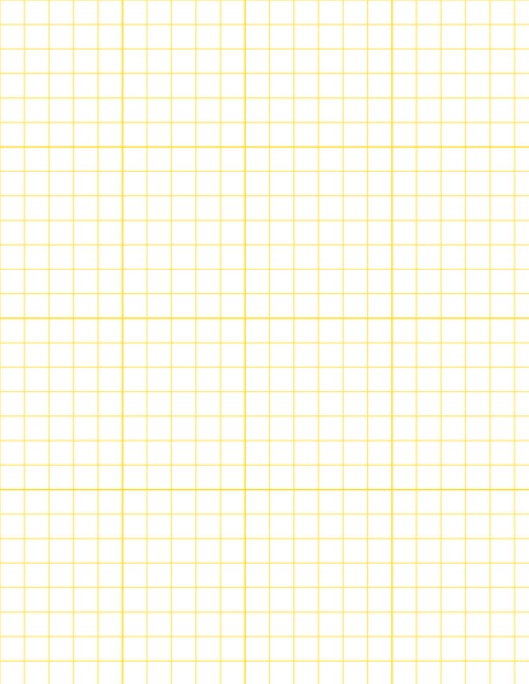 Metric Grid Paper (10mm) - Gold with 4x4 Grid
