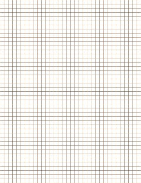 1/4-inch Grid Paper - Sepia Standard