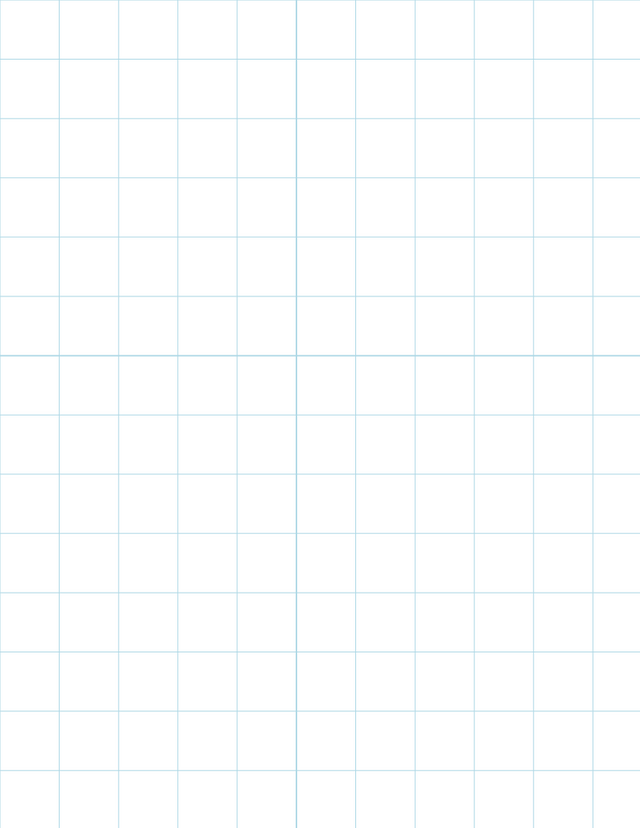 Metric Grid Paper (20mm) - Blue with 2x2 Quadrants