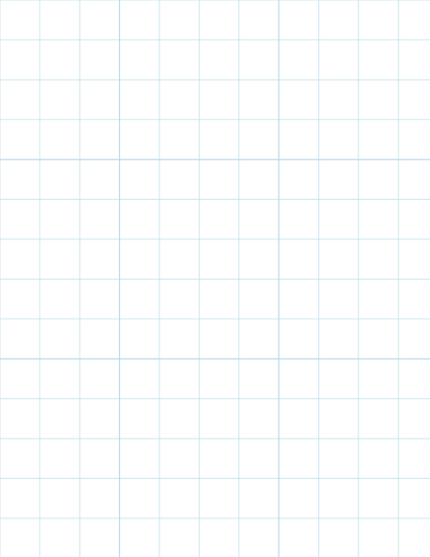 Metric Grid Paper (20mm) - Blue with 3x3 Grid