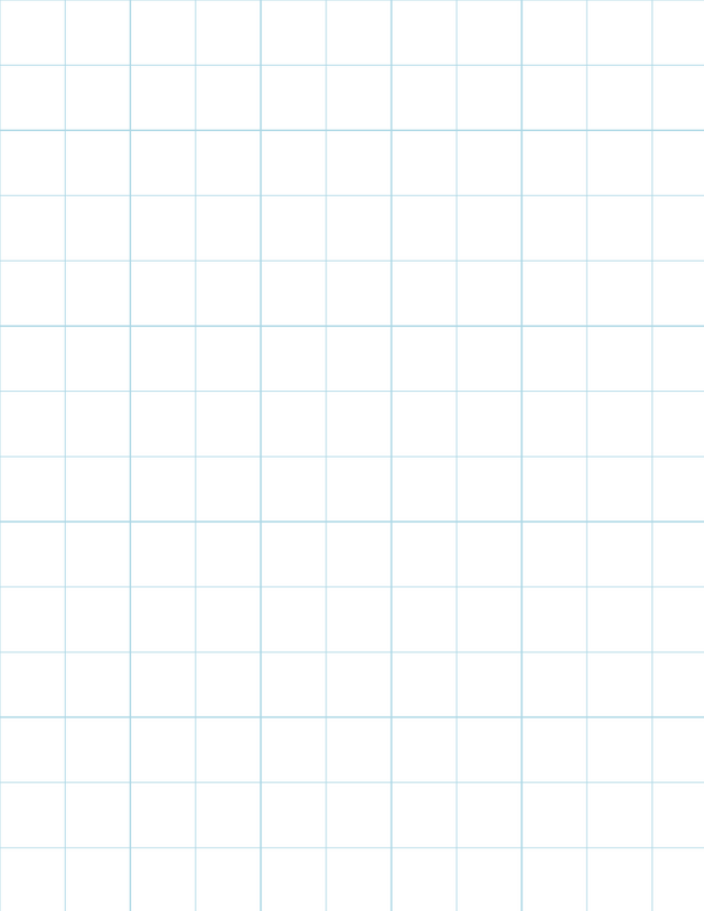 Metric Grid Paper (20mm) - Blue with 5x5 Grid