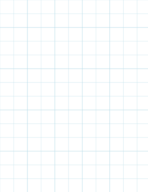 Metric Grid Paper (20mm) - Blue with 5x5 Grid