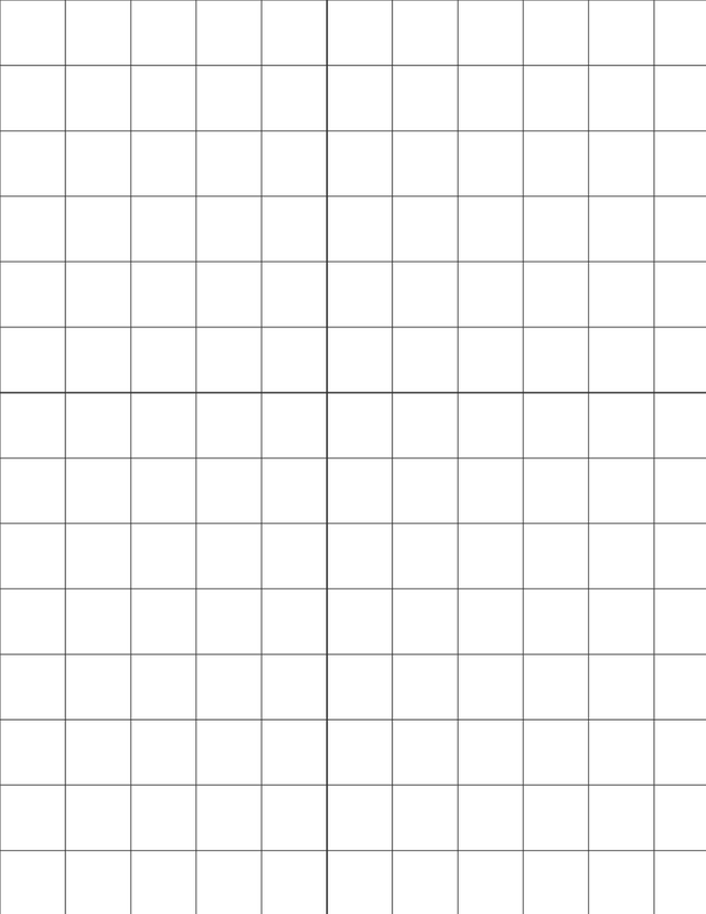 Metric Grid Paper (20mm) - Black with 2x2 Quadrants