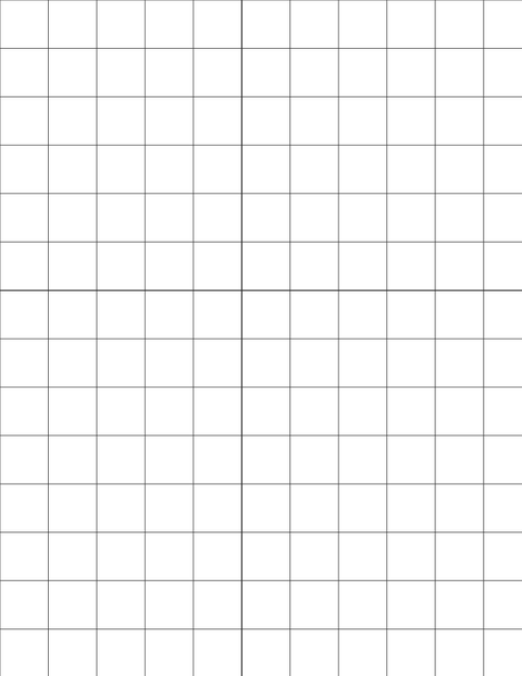 Metric Grid Paper (20mm) - Black with 2x2 Quadrants