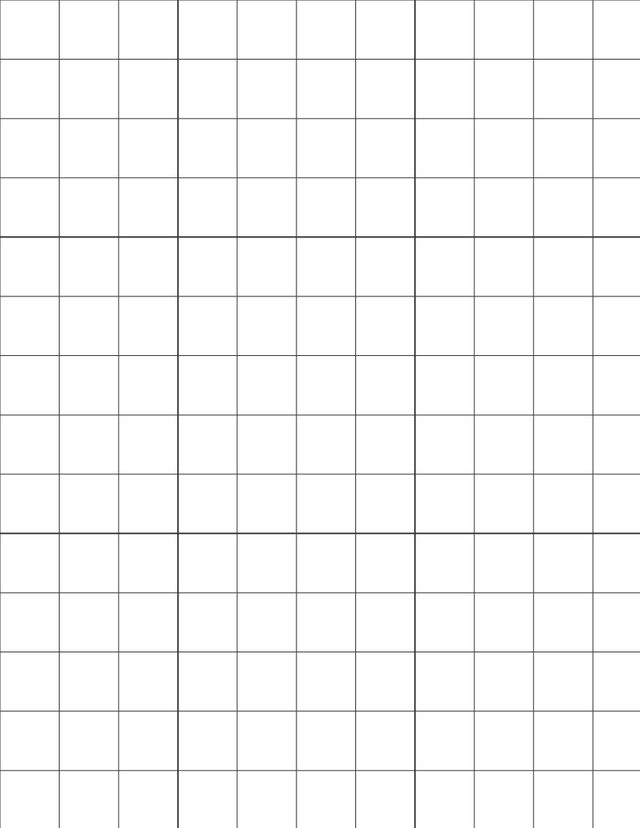 Metric Grid Paper (20mm) - Black with 3x3 Grid