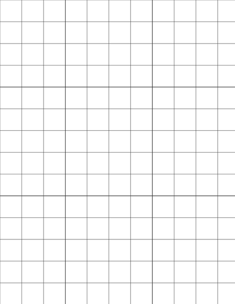 Metric Grid Paper (20mm) - Black with 3x3 Grid