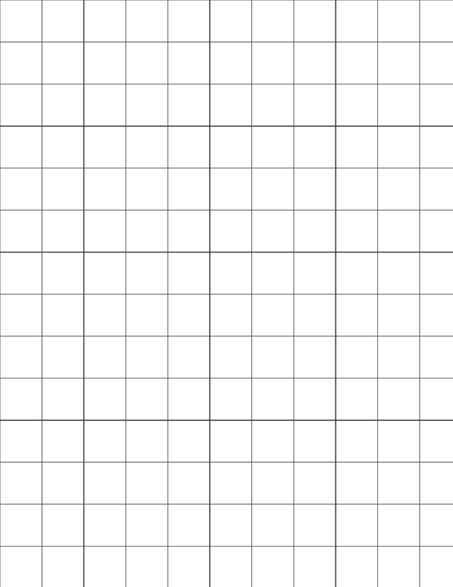 Metric Grid Paper (20mm) - Black with 4x4 Grid