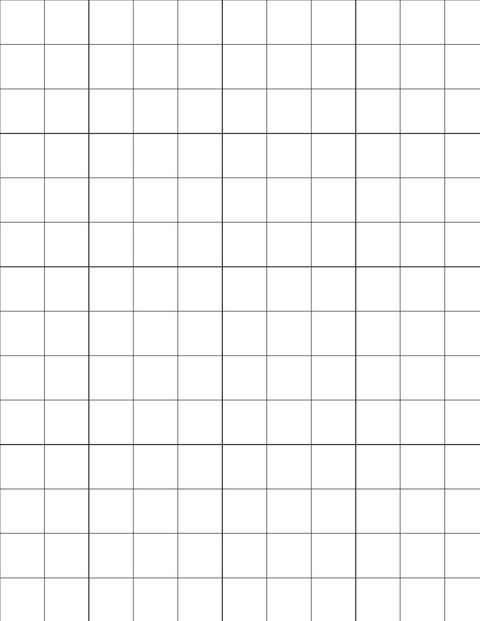 Metric Grid Paper (20mm) - Black with 4x4 Grid