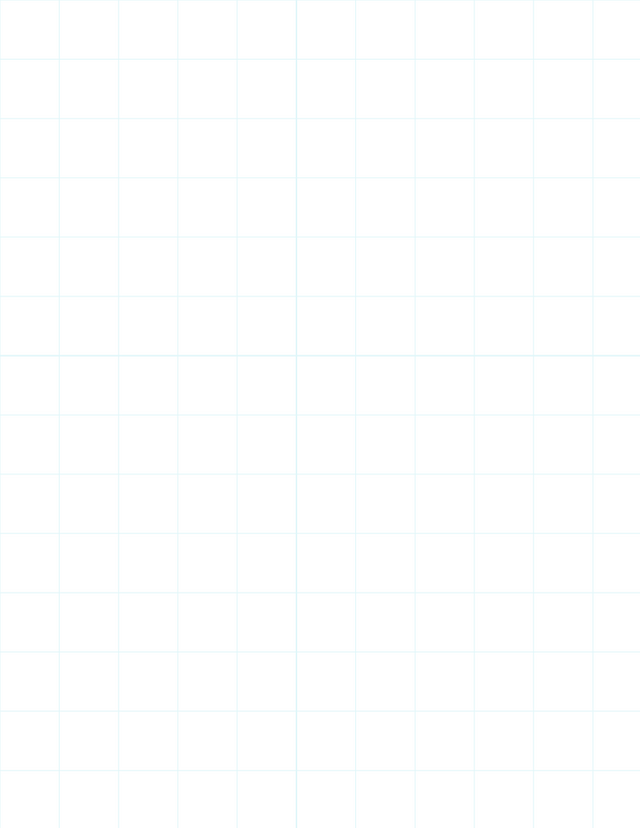 Metric Grid Paper (20mm) - Cyan with 2x2 Quadrants