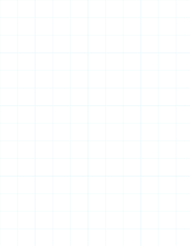 Metric Grid Paper (20mm) - Cyan with 4x4 Grid