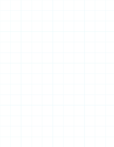 Metric Grid Paper (20mm) - Cyan with 4x4 Grid